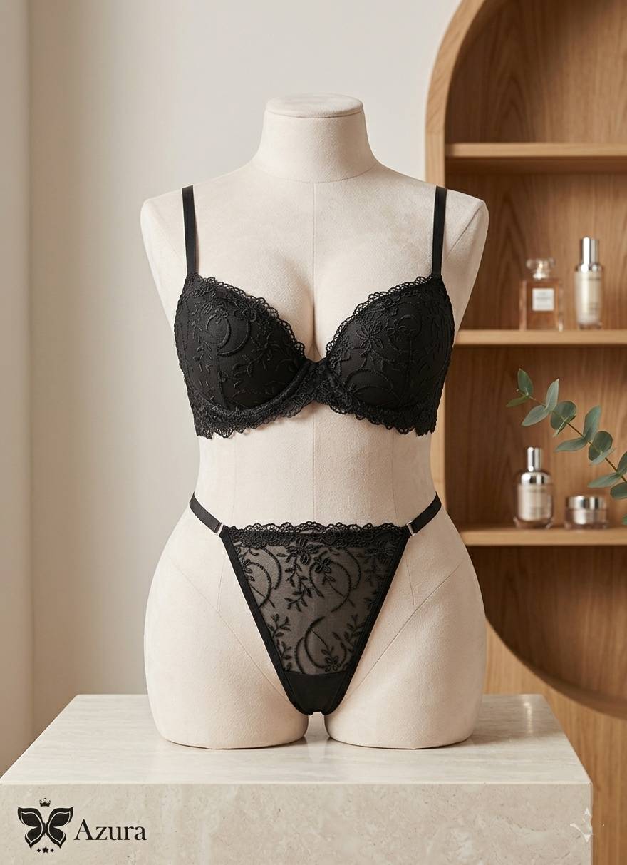 2 pcs Dentelle noire